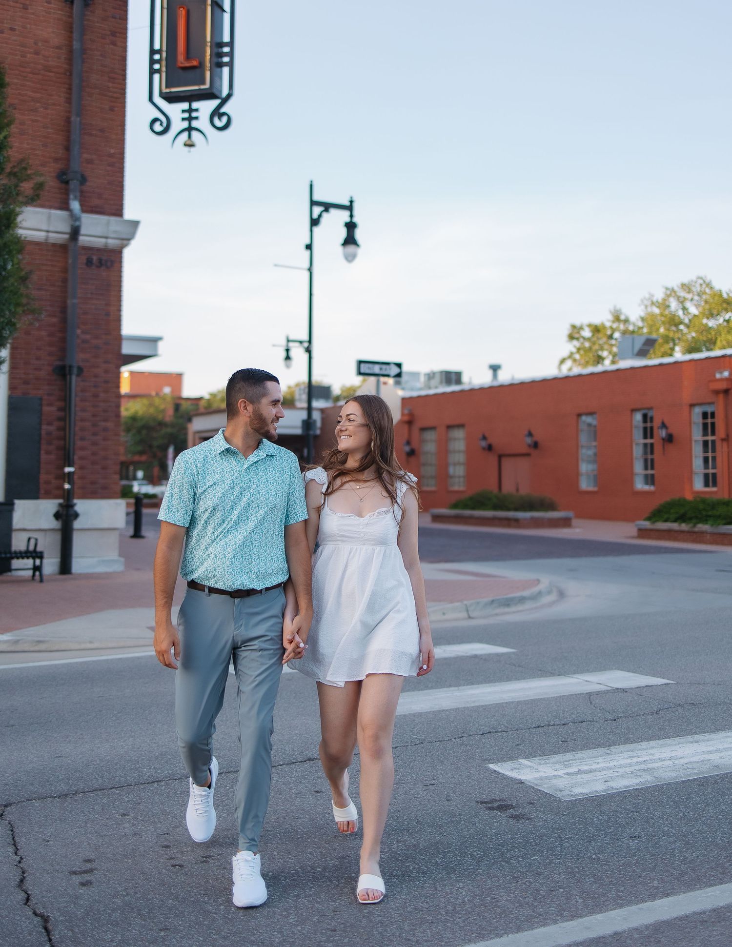 couple in elegant natural light couples portrait in Kansas and East Texas