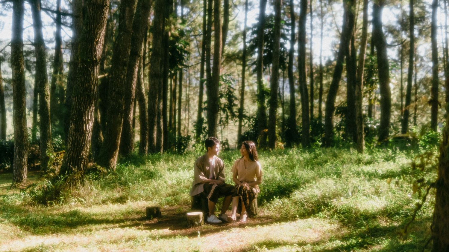 Javanese couple photoshoot in Bandung pine forest