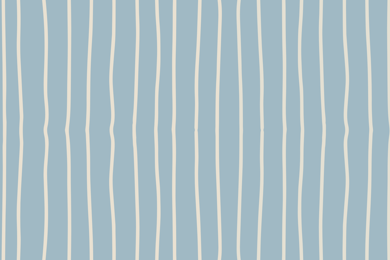 Delicate white pinstripes arranged vertically on powder blue background.