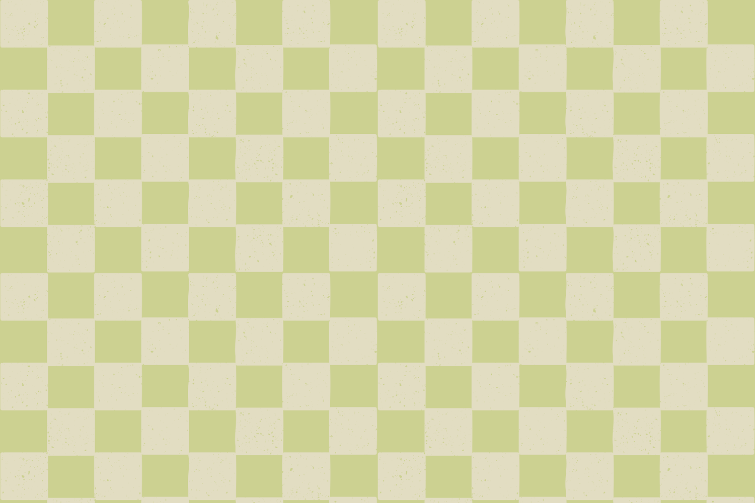 Pale green and white checkerboard pattern forming a retro background design.