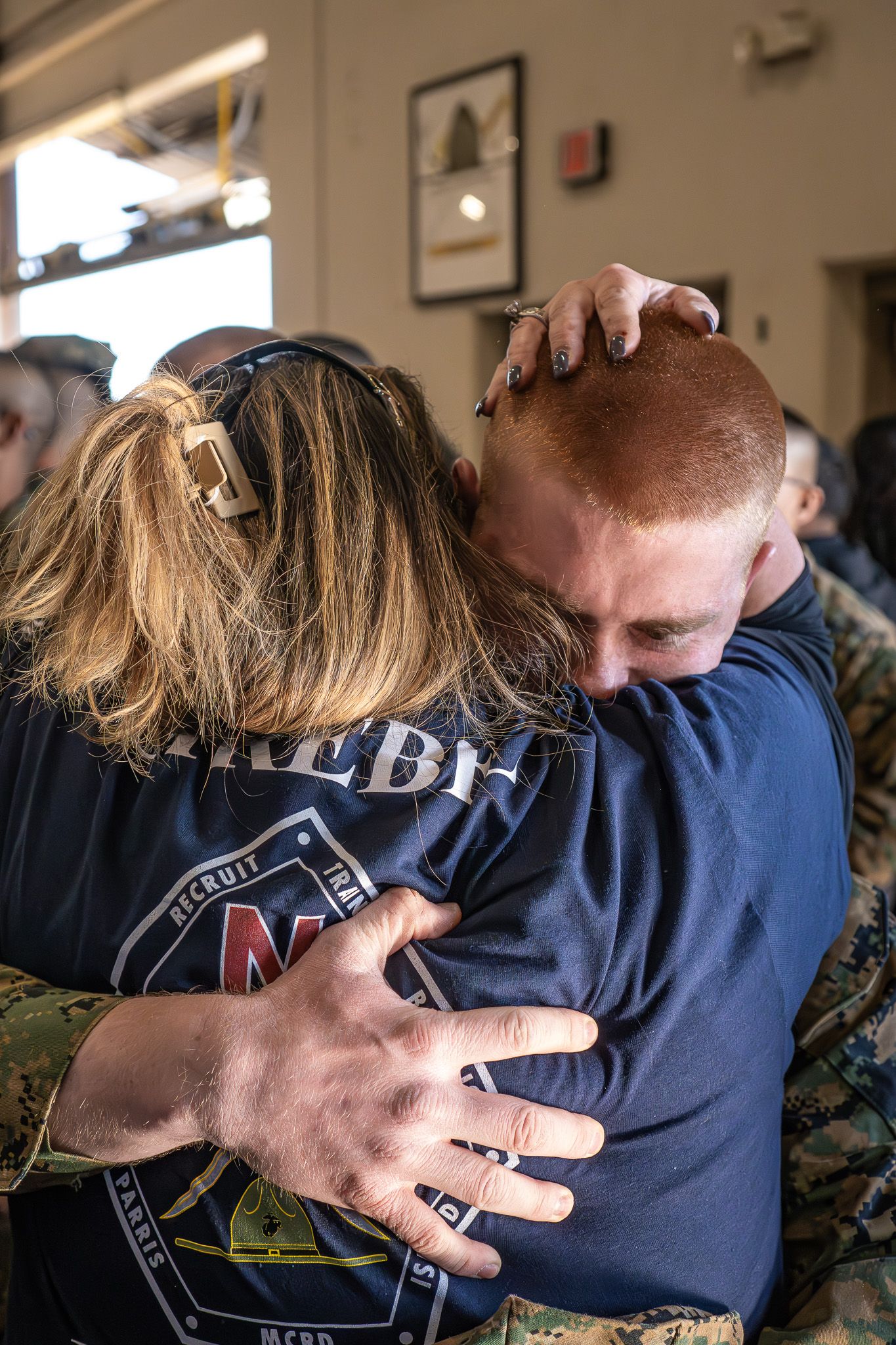 First hugs marine corps graduaition