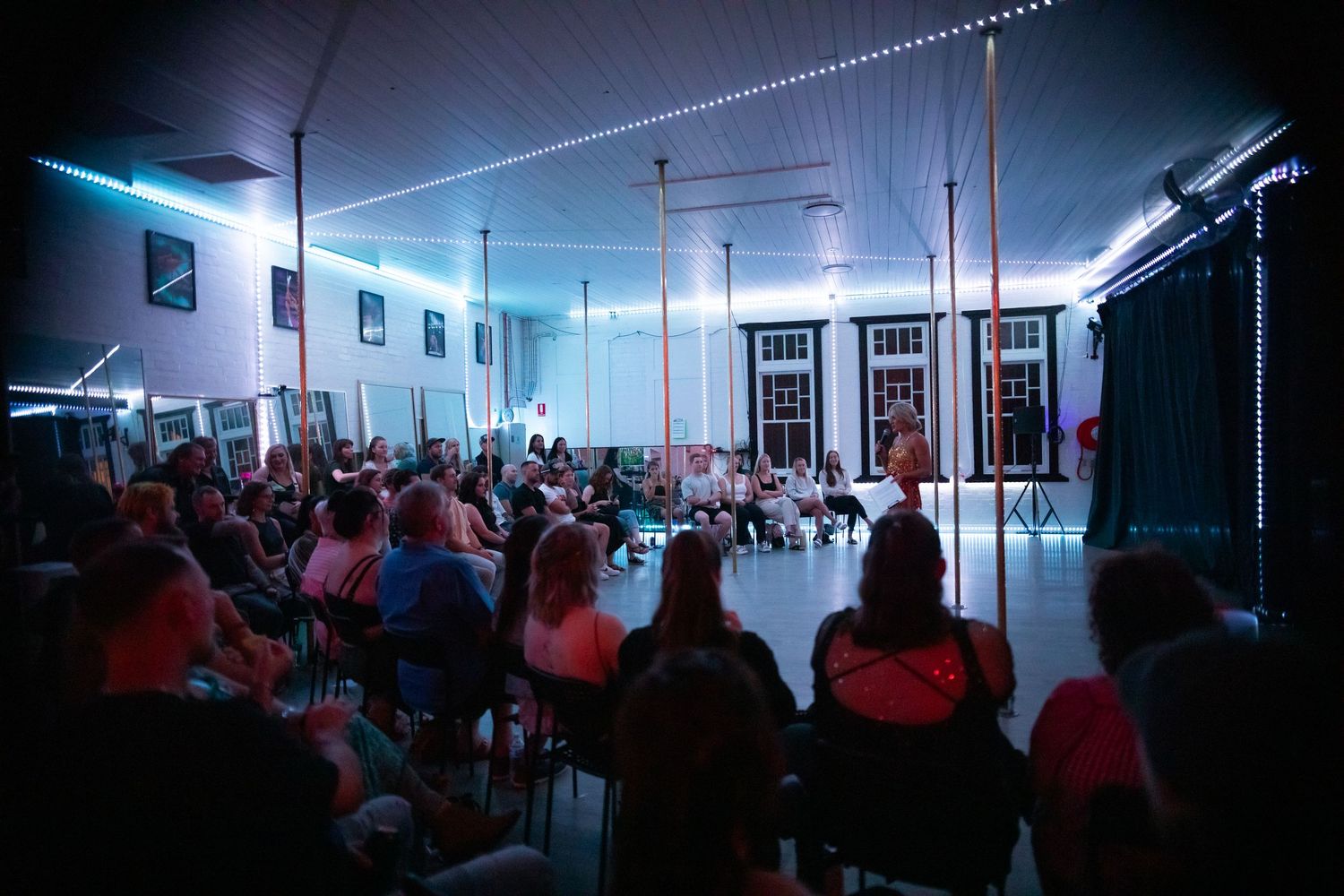 Event coverage for a pole dancing showcase