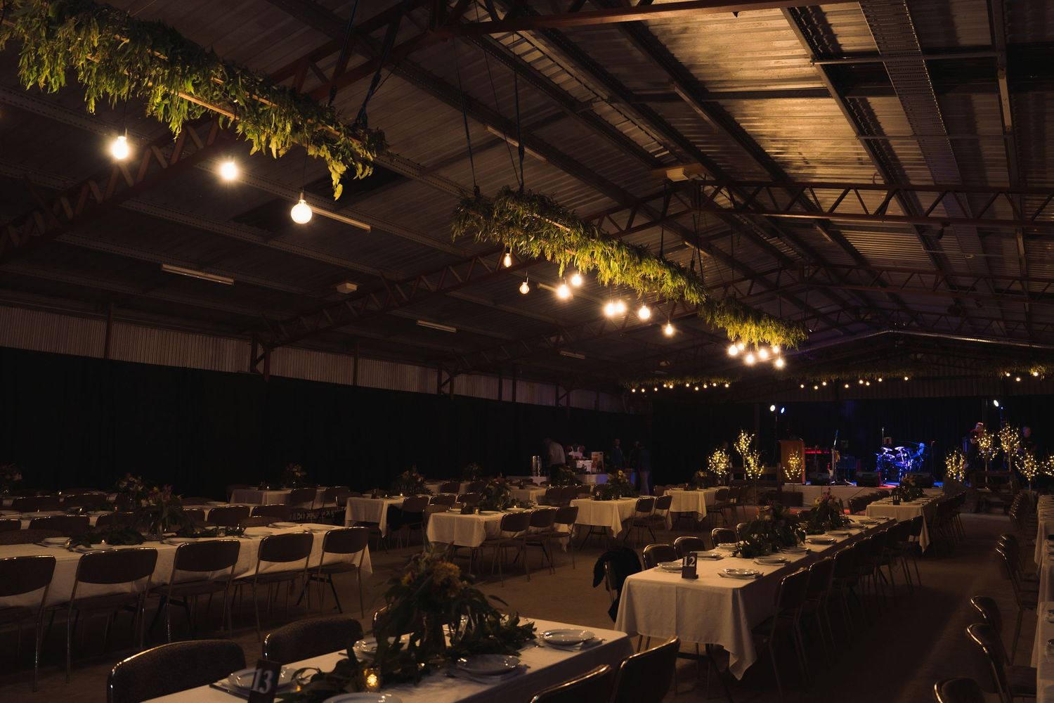 Wide-angle photograph capturing a beautifully styled private even