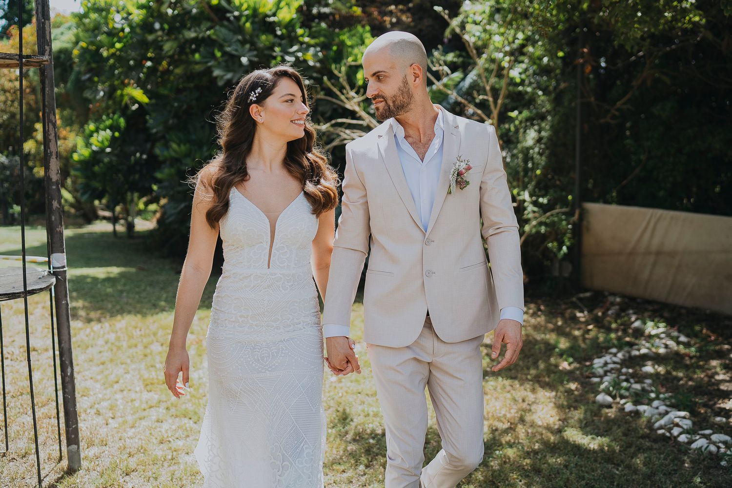 Noy and Eyal's wedding - intimate, emotionally connected moment
