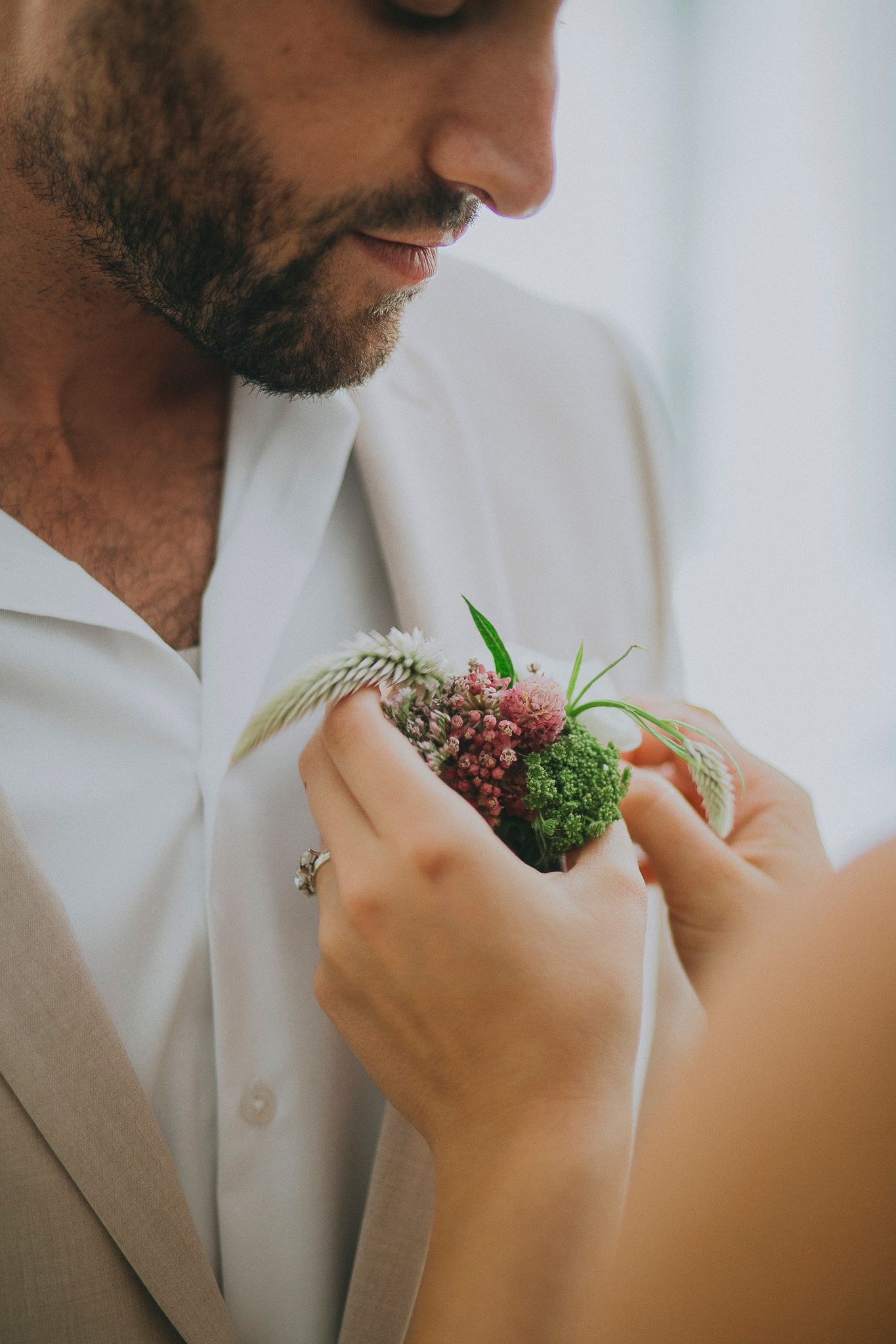 Noy and Eyal's wedding - intimate, documentary-style moment