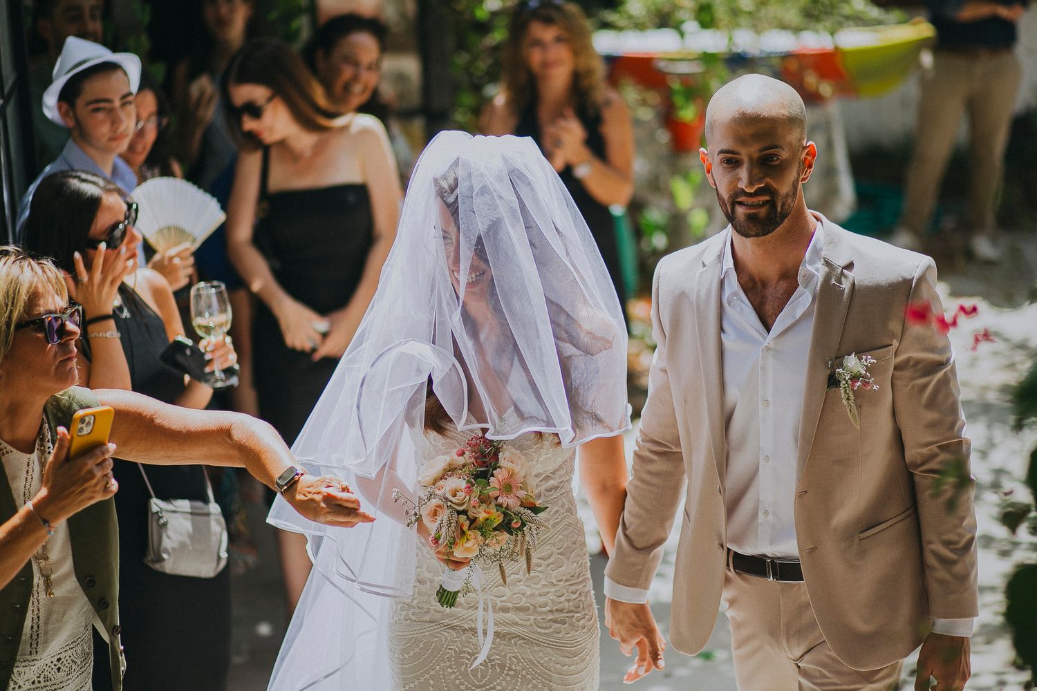 Wedding highlight - candid, warm-edited couple photography
