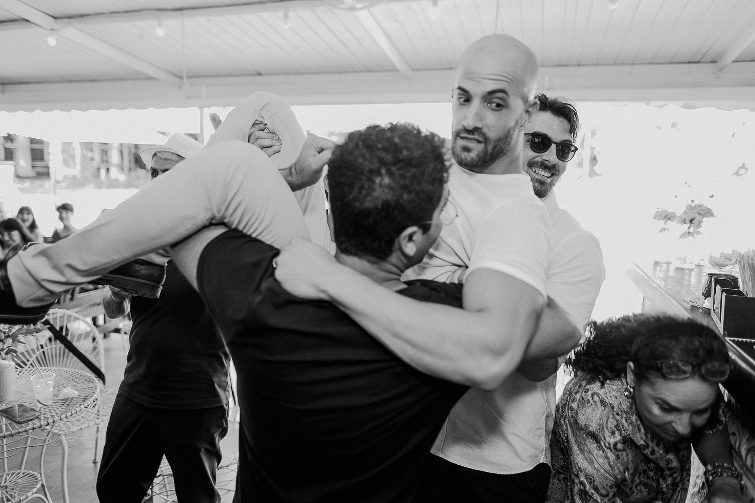 Noy and Eyal's wedding - candid, joyful couple celebration