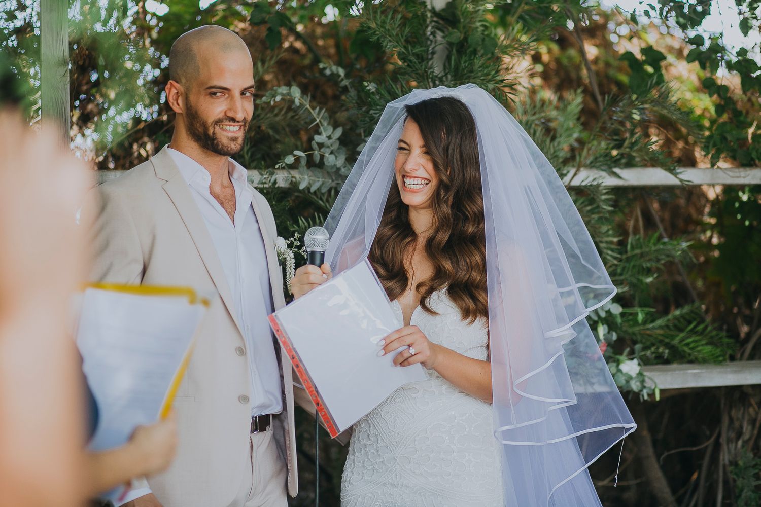 Noy and Eyal's wedding - authentic, documentary-style couple moment