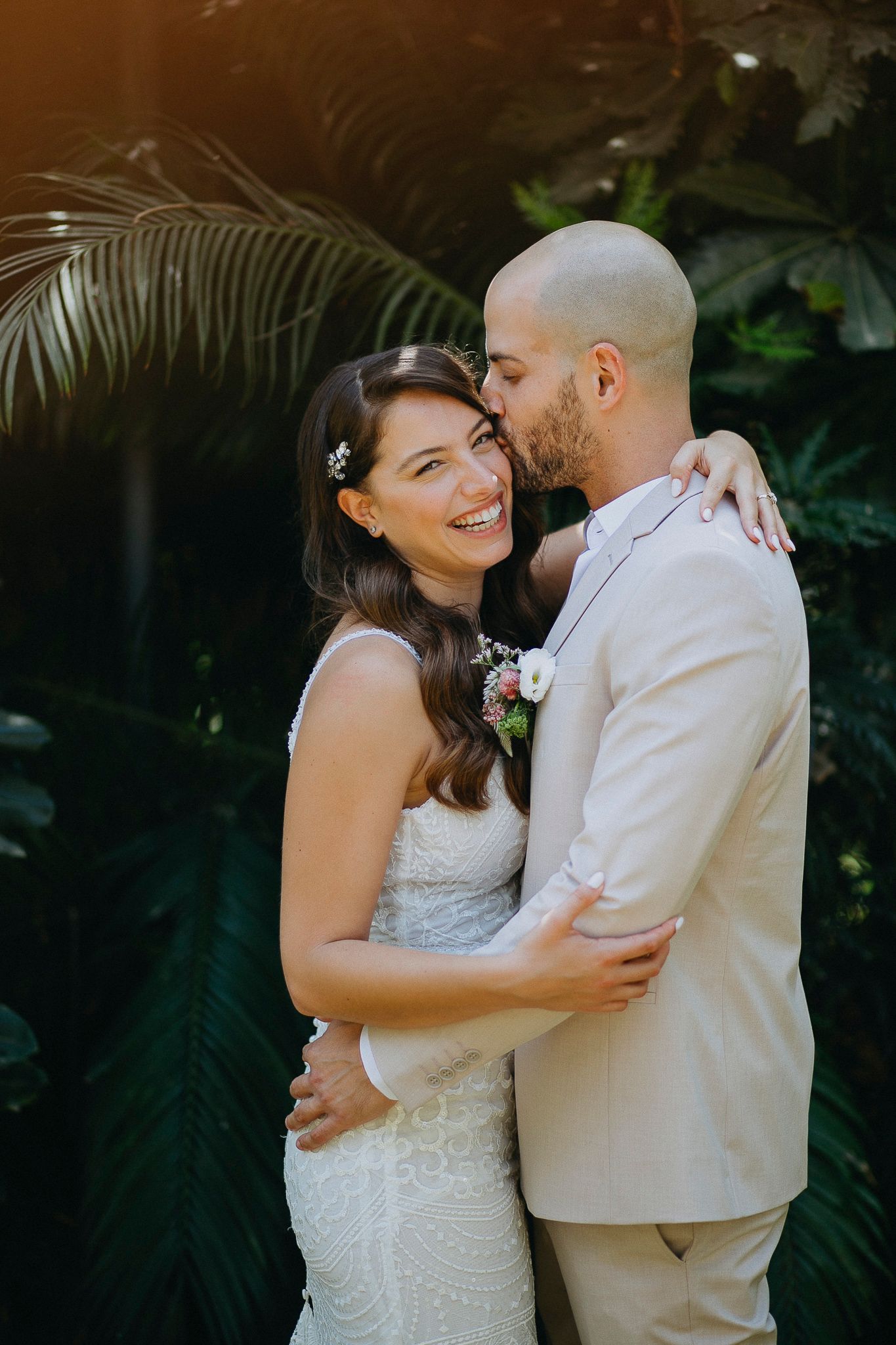 Wedding photograph - genuine connection, true-to-color