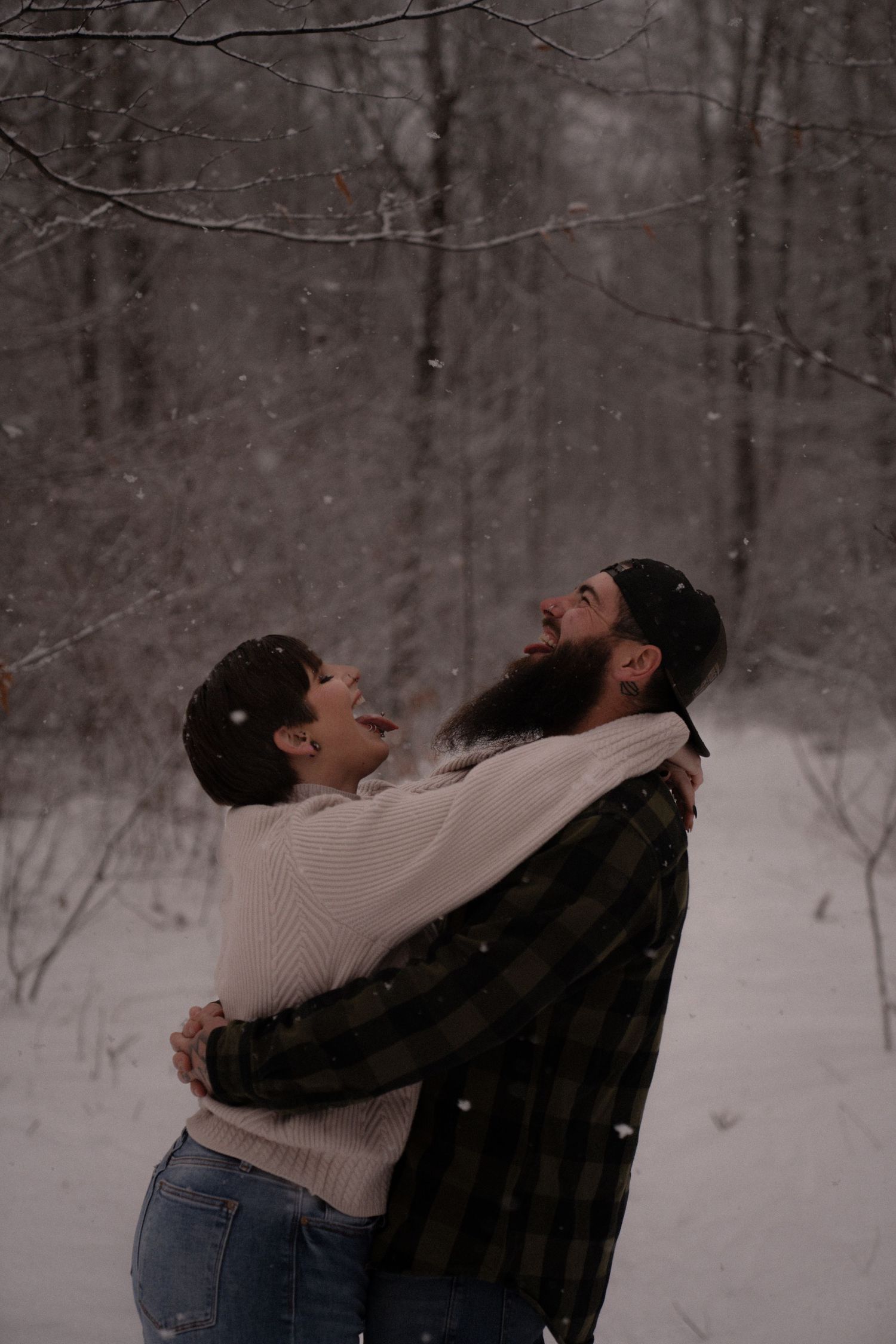Couple's winter photoshoot