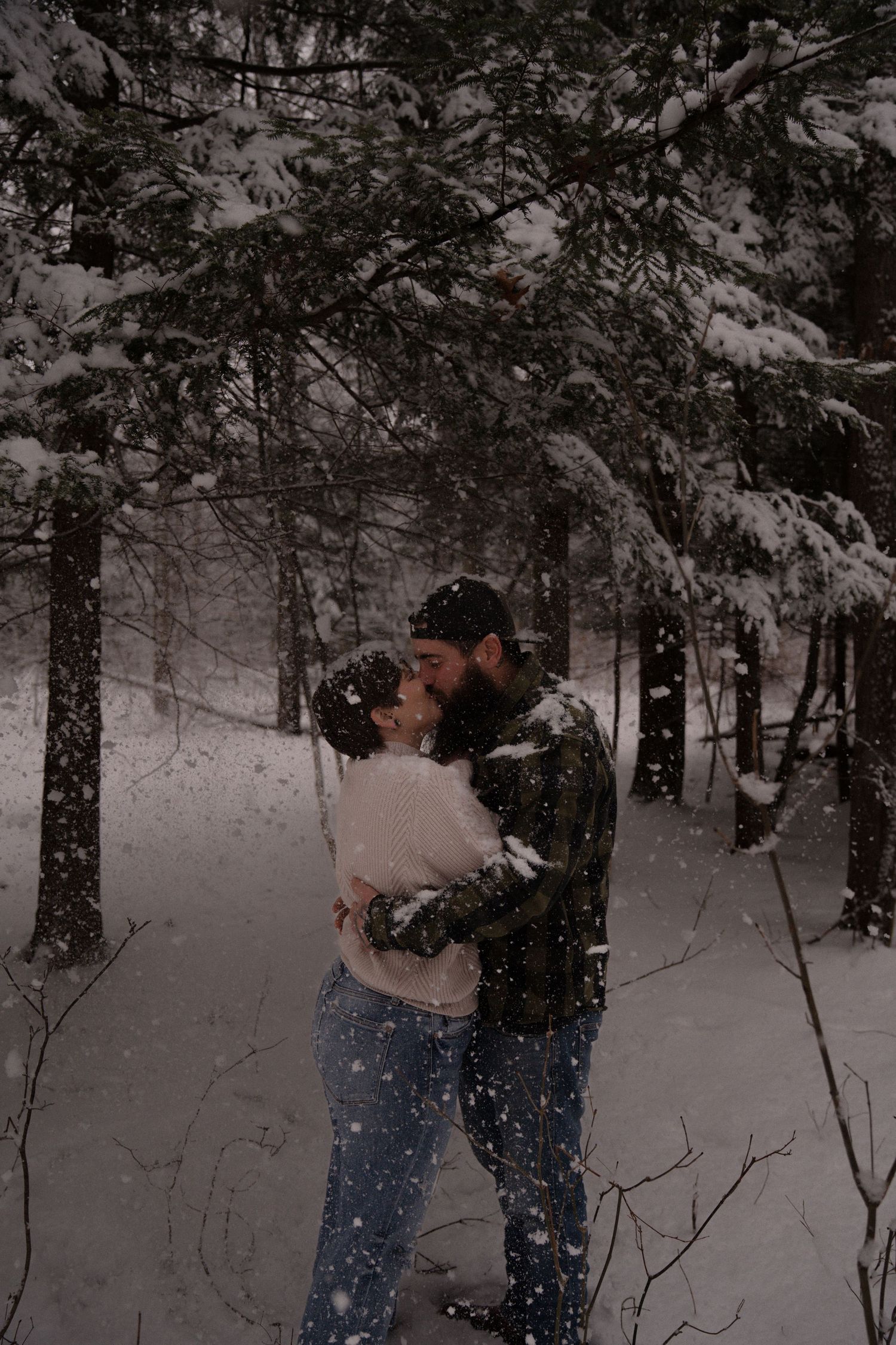 Couple's snow photo session