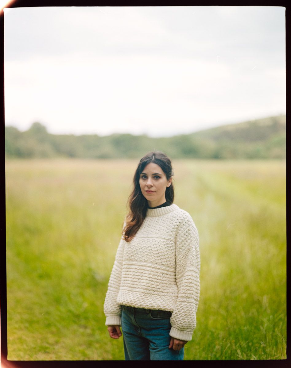 Outdoor portrait with warm sunlight in Cork.