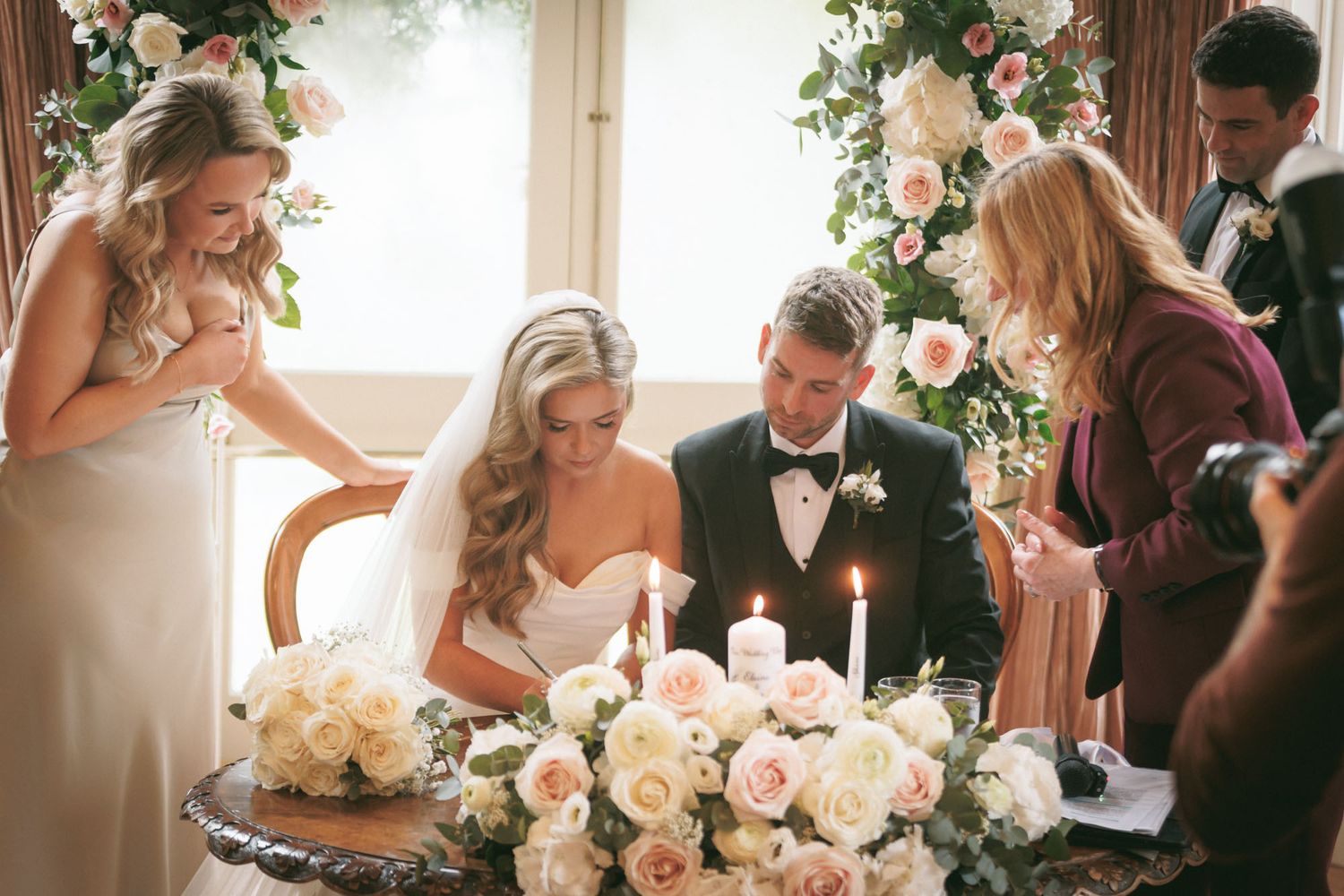 do the bride and groom sign the marriage certificate
