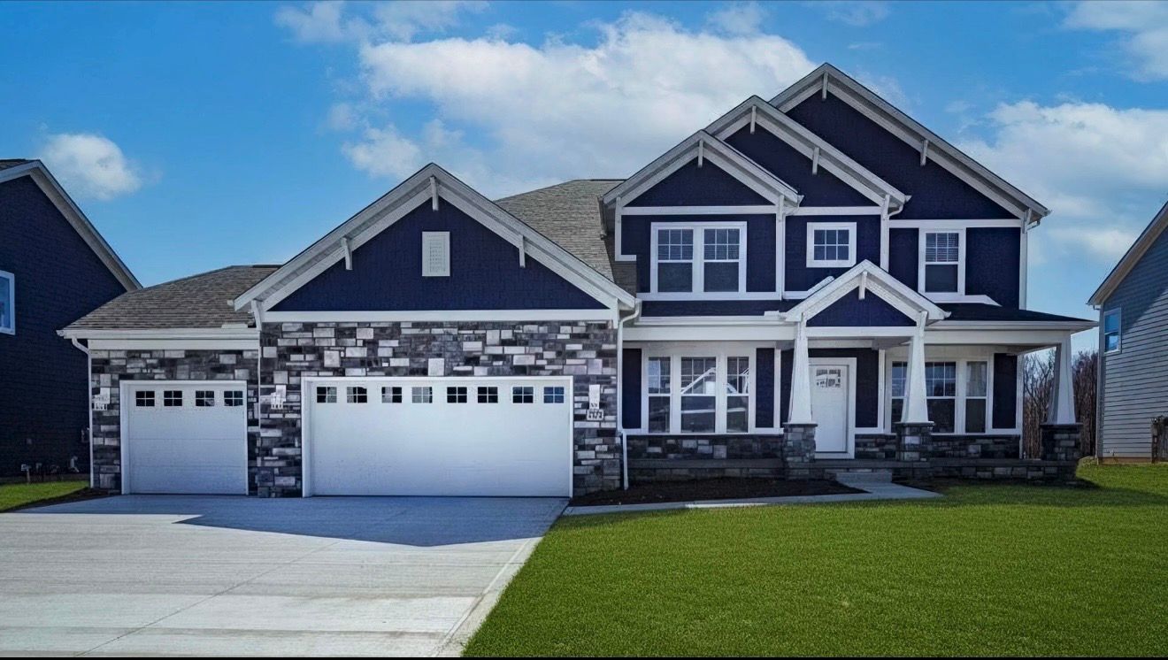 Exterior real estate photo of a modern home in Columbus, Ohio