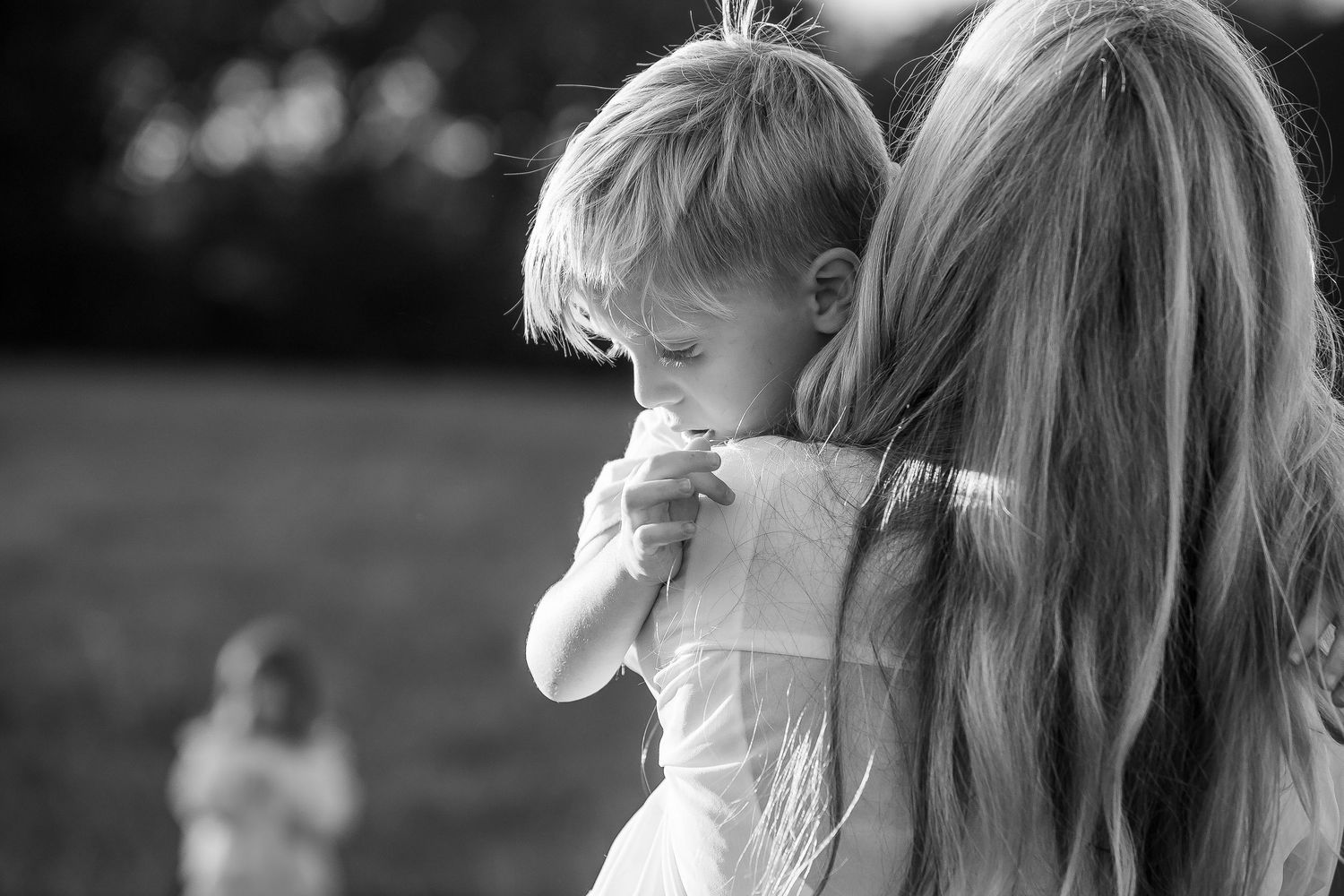 Family portrait photography in middle Tennessee black and white.