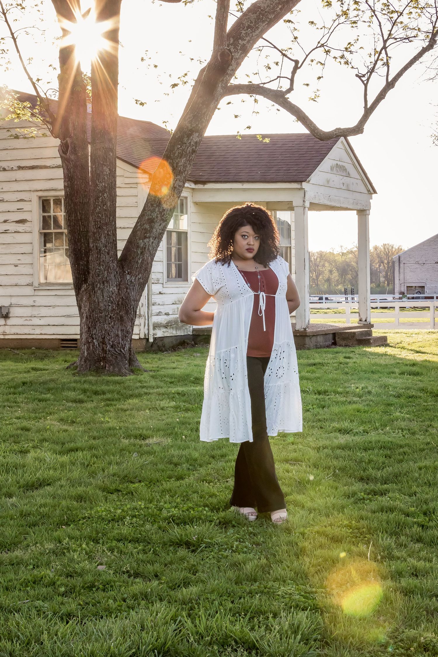 Family portrait photography in middle Tennessee with warm neutral tones.