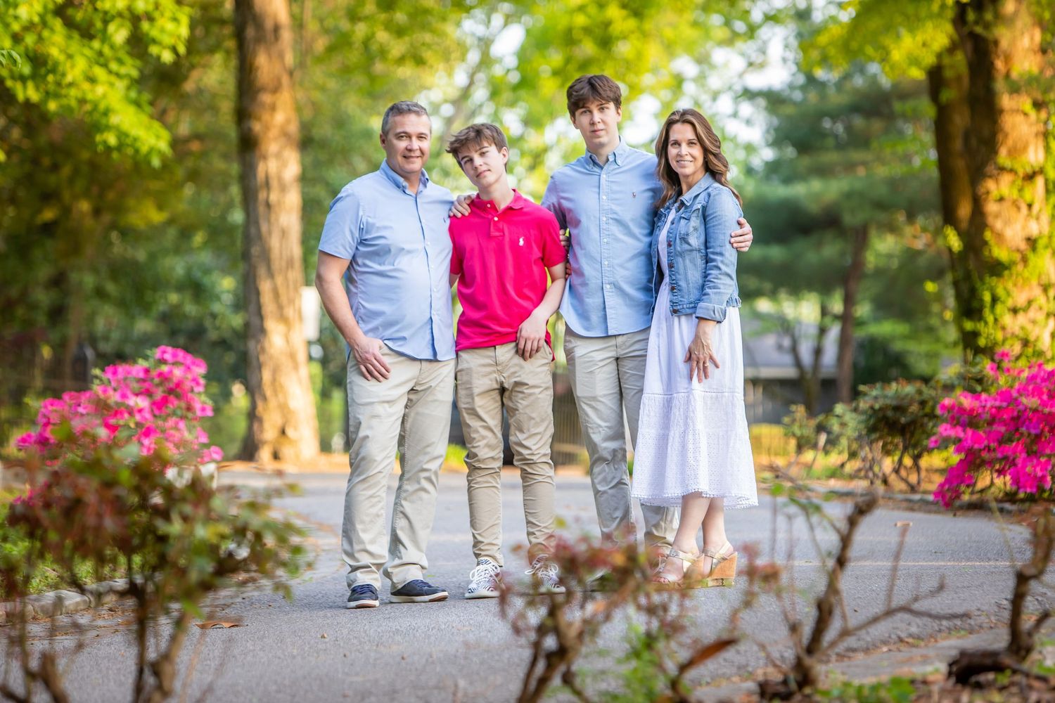 Family portrait photography in middle Tennessee with warm neutral tones.