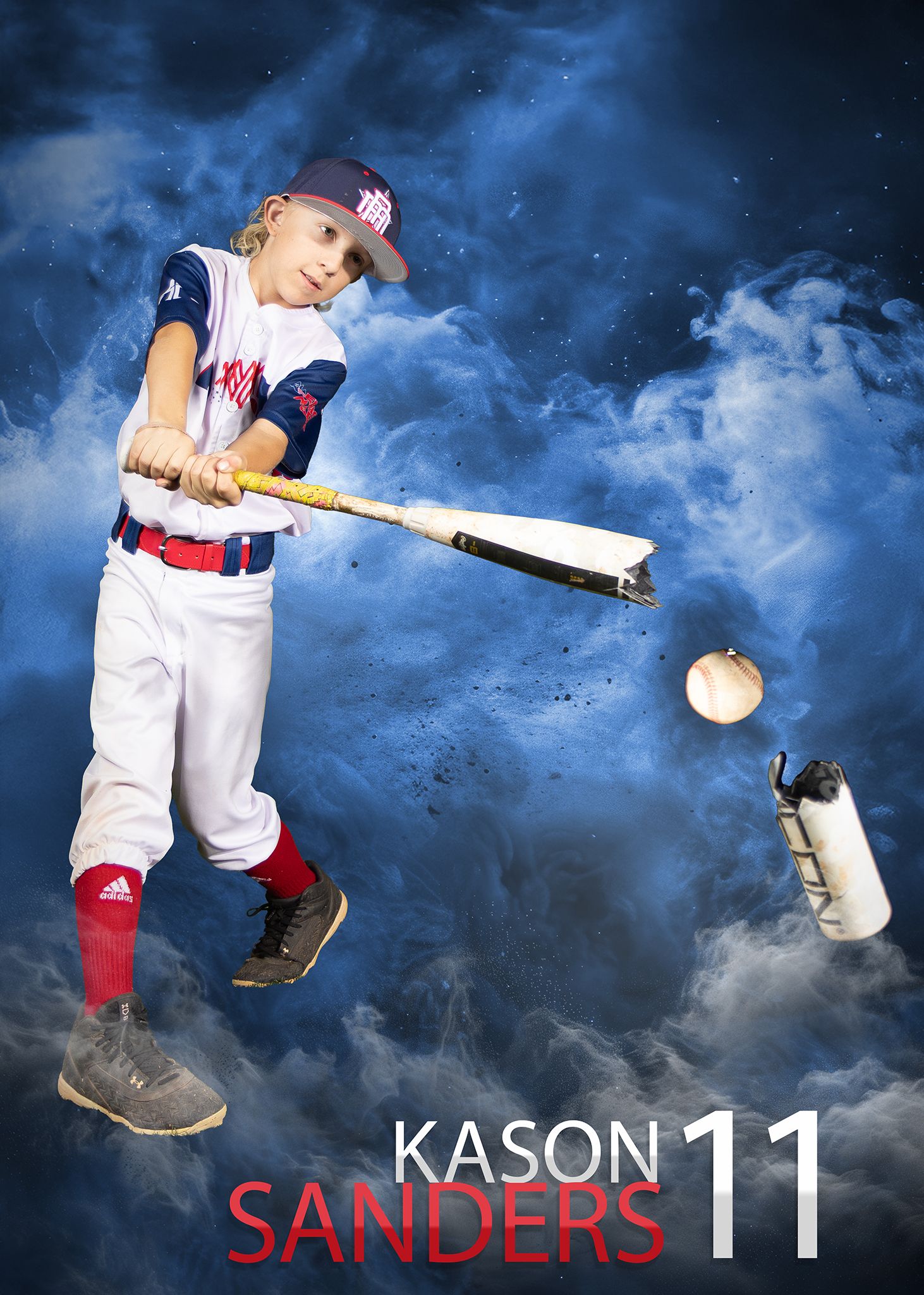 action, breaking bat