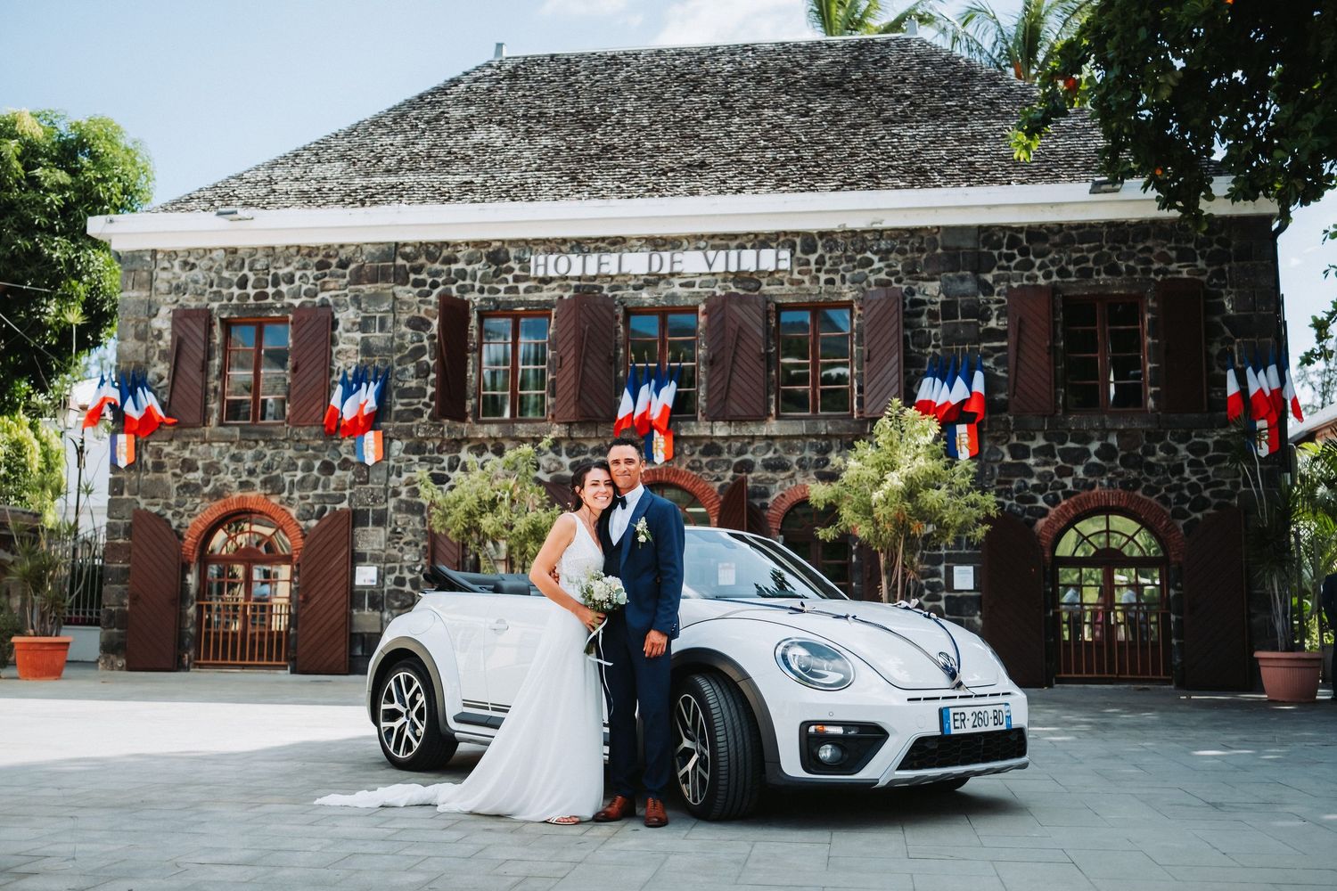 Reportage photo de mariage prestigieux à l'Île de La Réunion.