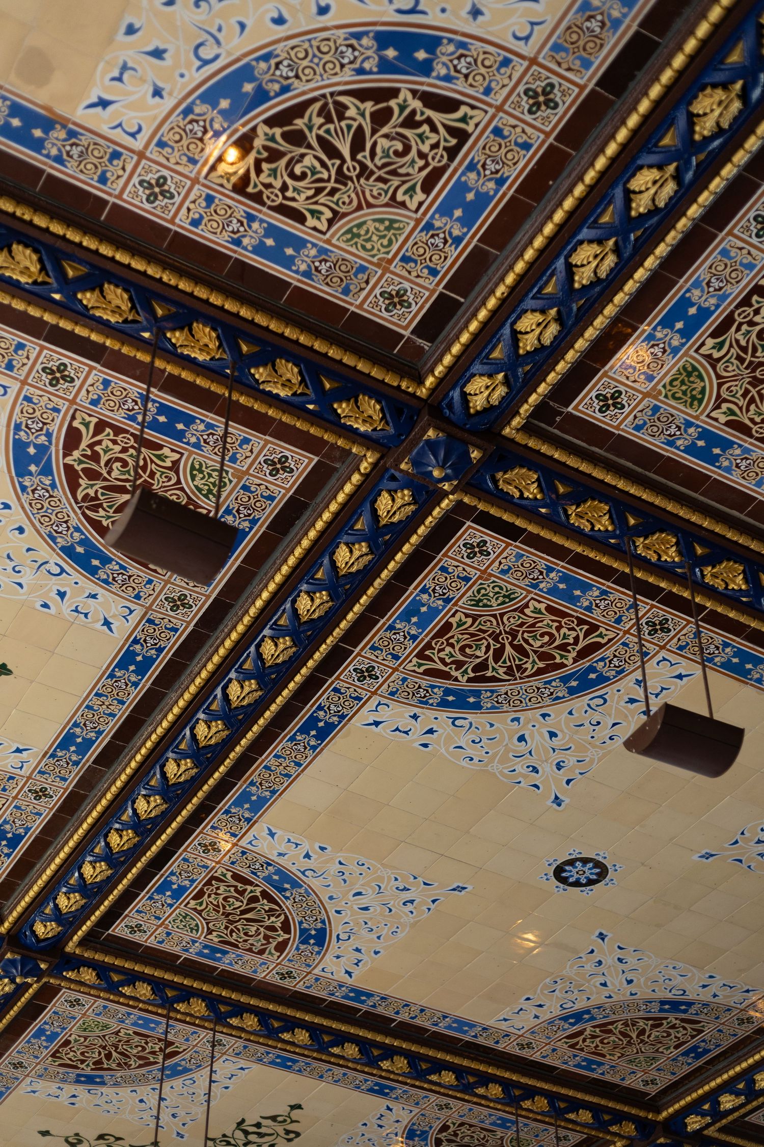 Minton tiles at Bethesda Terrace in Central Park NYC.