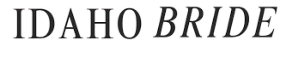 Stylized text reading 'Idaho Bride' in an italic serif font.