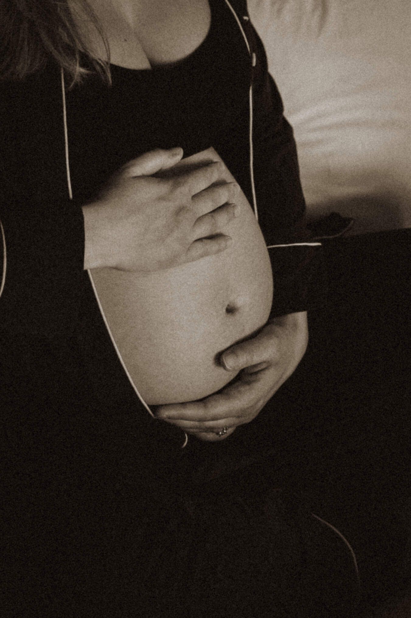 Artistic black and white portrait series showing close-up abstract angles.