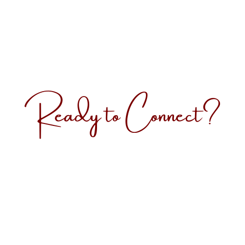 Decorative handwritten text in red ink against white background.