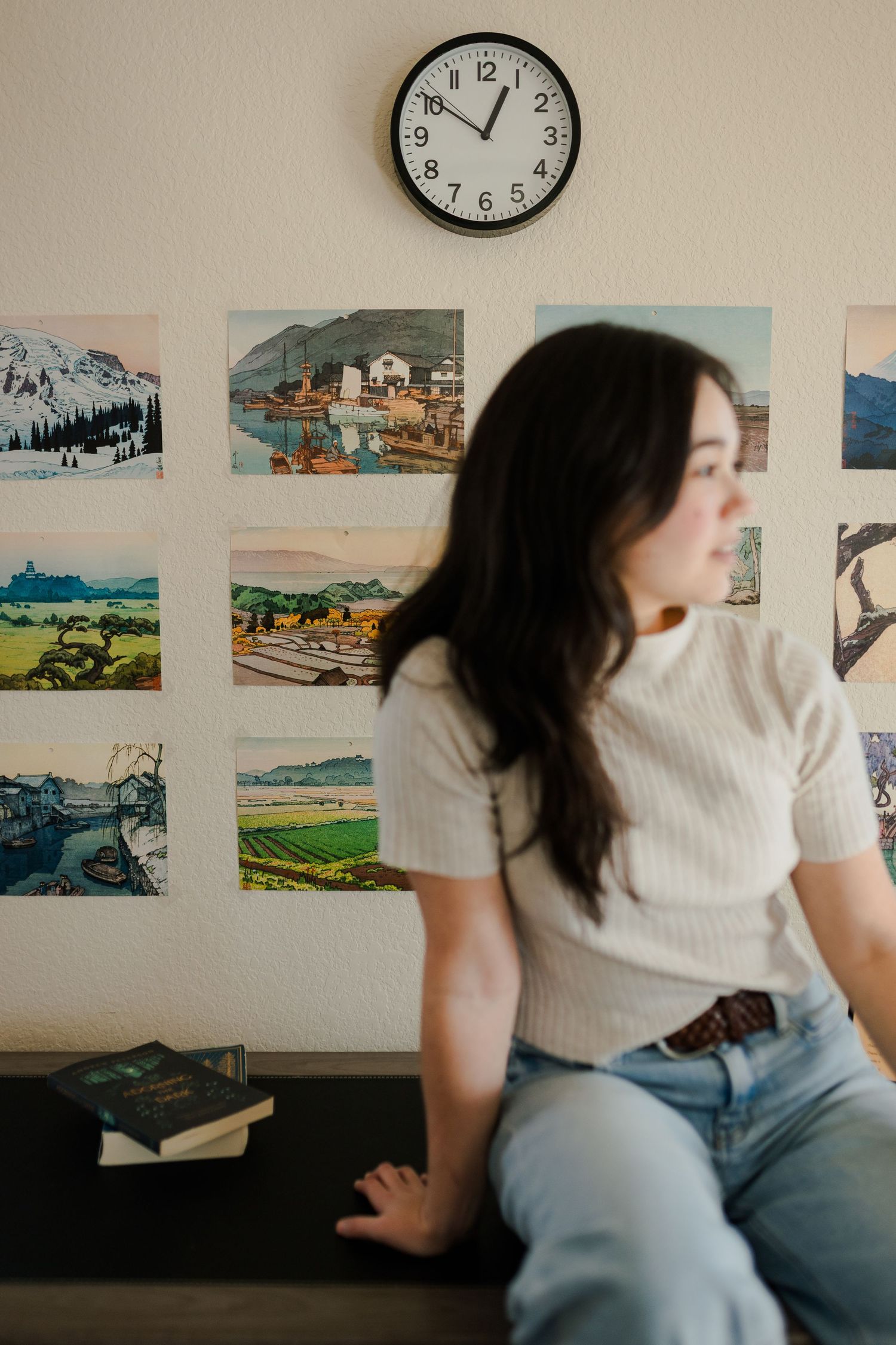 asian Japanese woman poses for headshots for author branding business photoshoot
