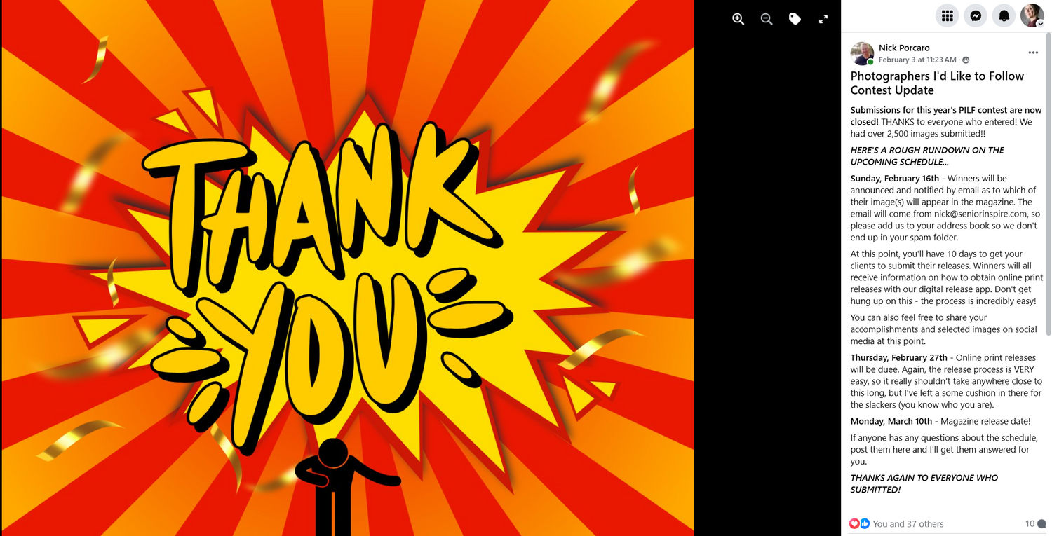 Comic book style 'THANK YOU' text design in yellow against a red and orange starburst background.