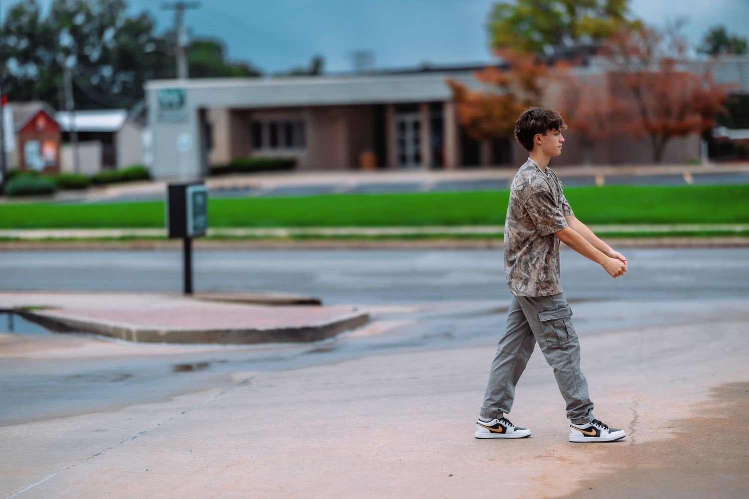 Sequence of action shots showing a skateboarder performing an ollie trick on a concrete surface.