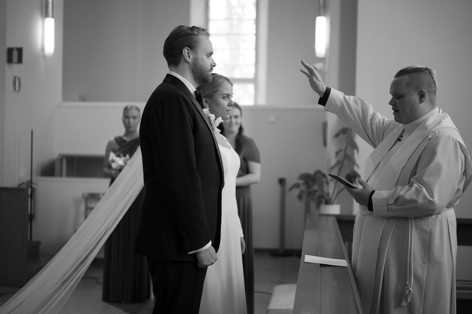 Black and white photo montage showing multiple couples dancing together at a formal event.