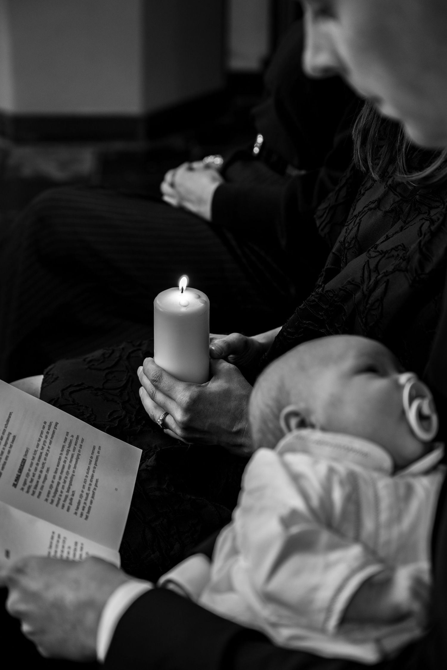 Doopsel baby in de kerk van Gits