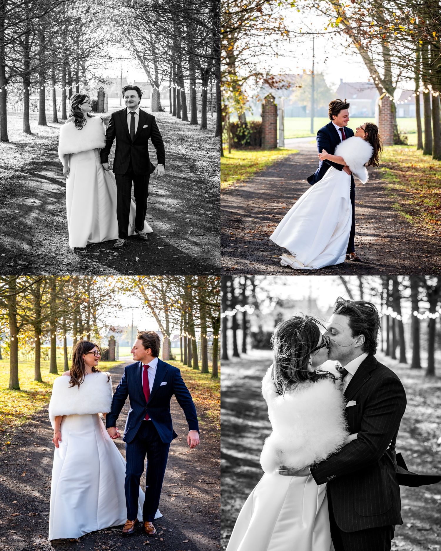 Huwelijksfoto's in Domein Eikennest te Diksmuide