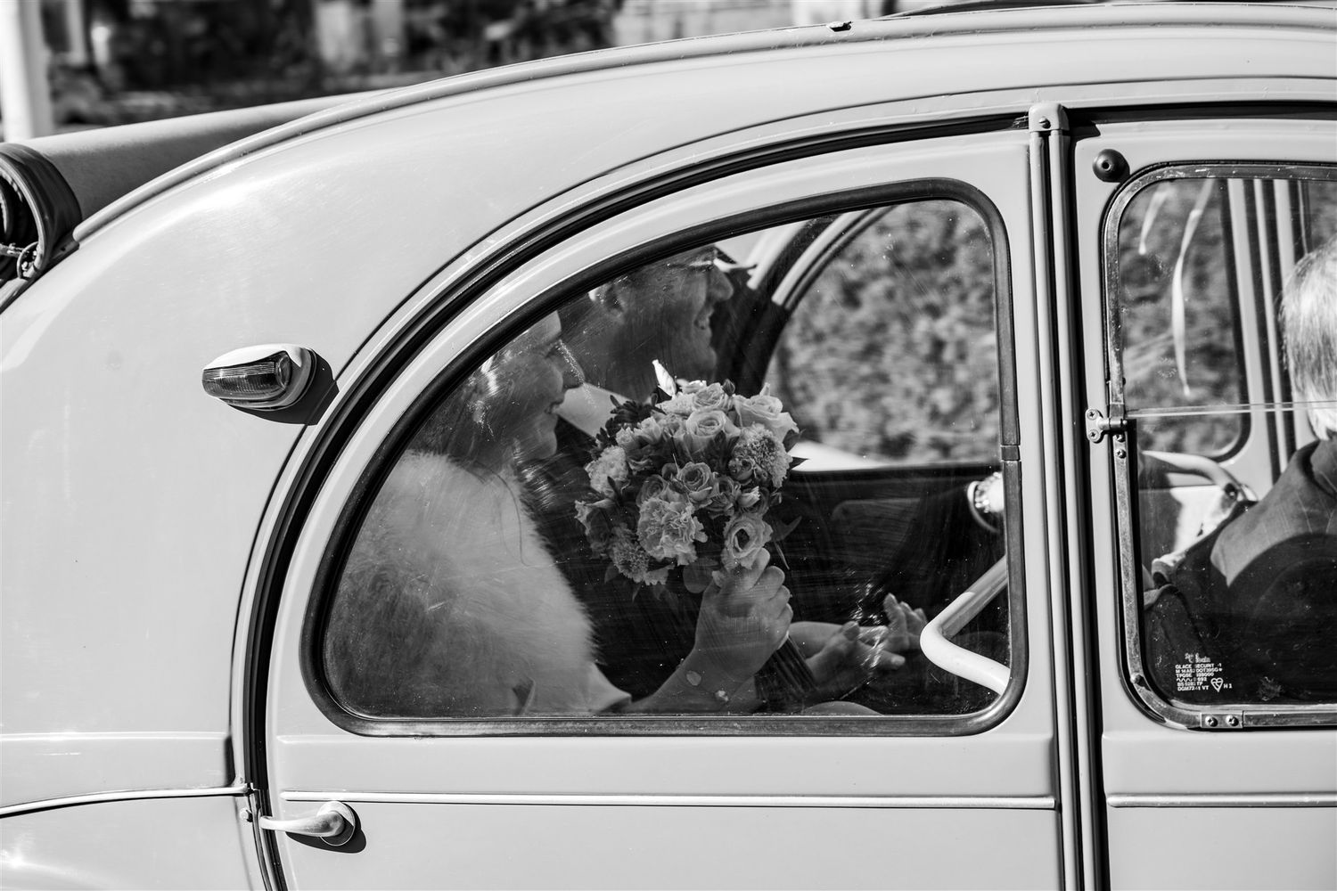 Oldtimer foto's van koppel in Knokke-Heist