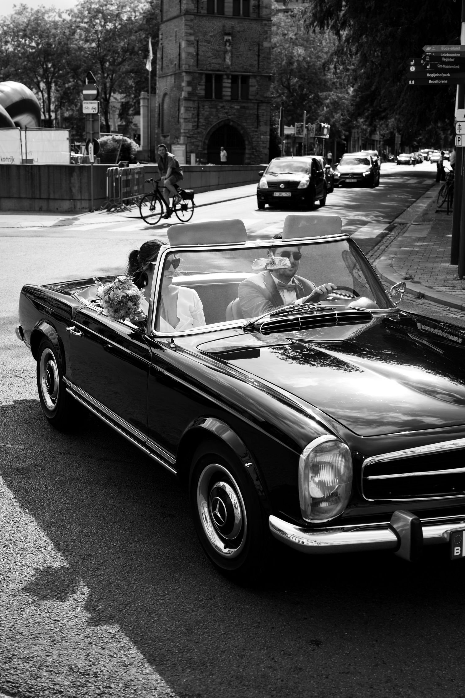 Trouw van de wet - oldtimer foto's - Koppelfoto's