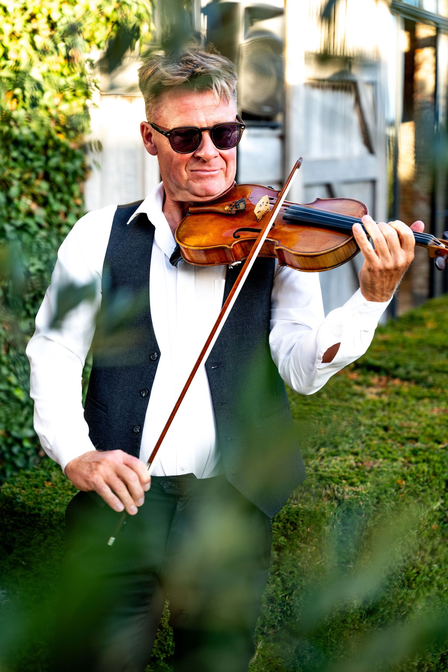 Huwelijk foto van de violist