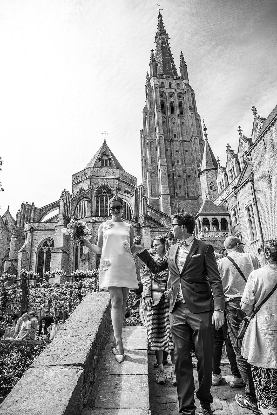 Koppelfoto's in het centrum van Brugge - huwelijksfotografie in Brugge
