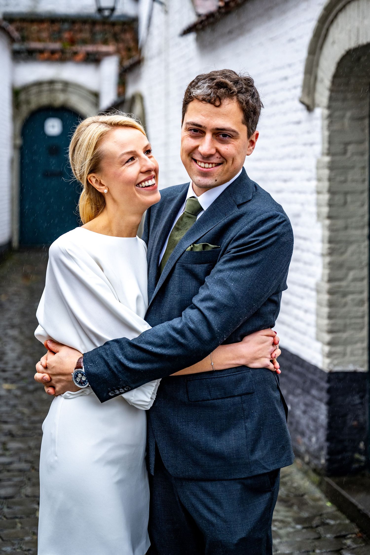 Koppelfoto's in het Begijnhof van Kortrijk