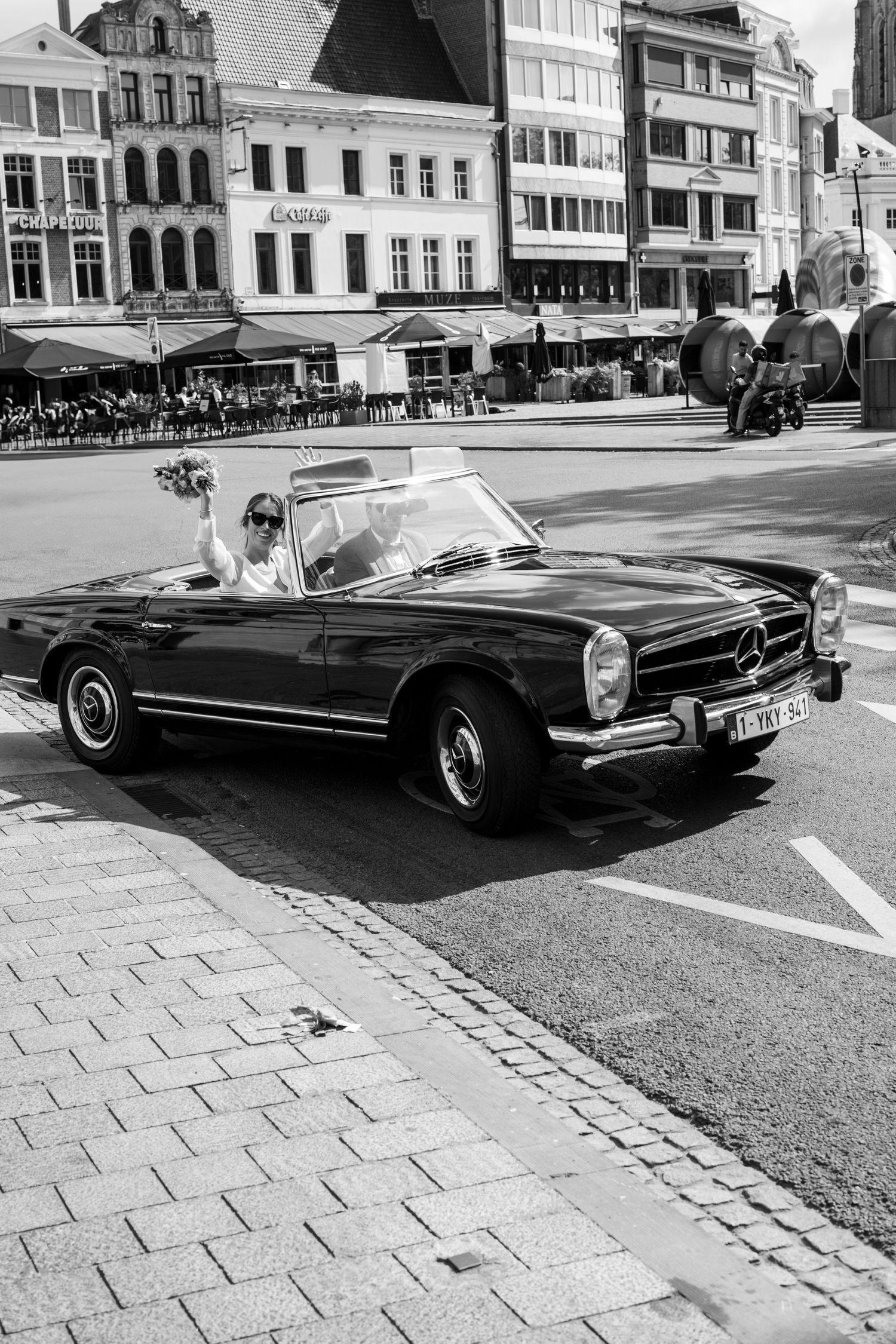 Trouw van de wet - oldtimer foto's - Koppelfoto's