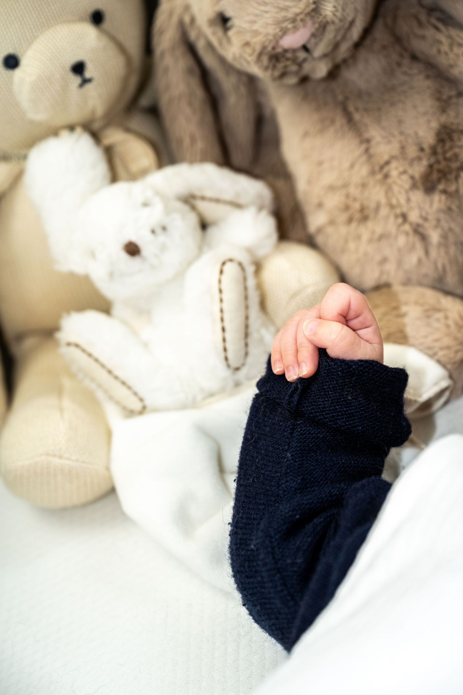 Babyshoot close-up op het handje