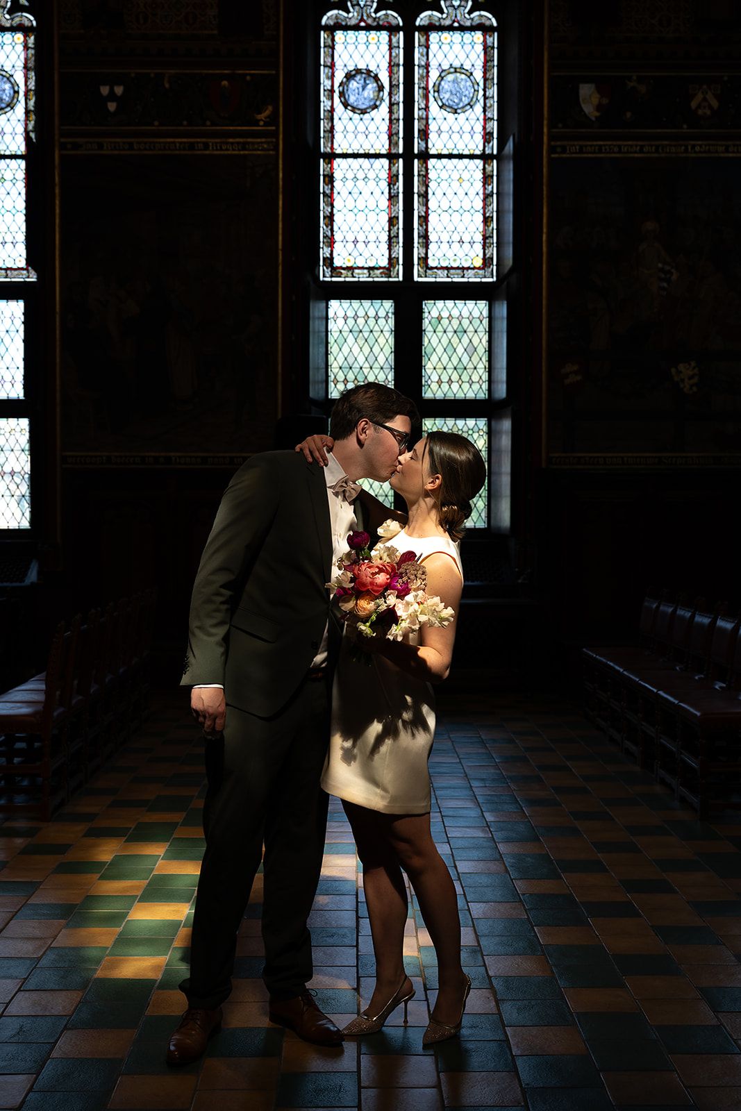 Foto's huwelijk in het stadhuis van Brugge