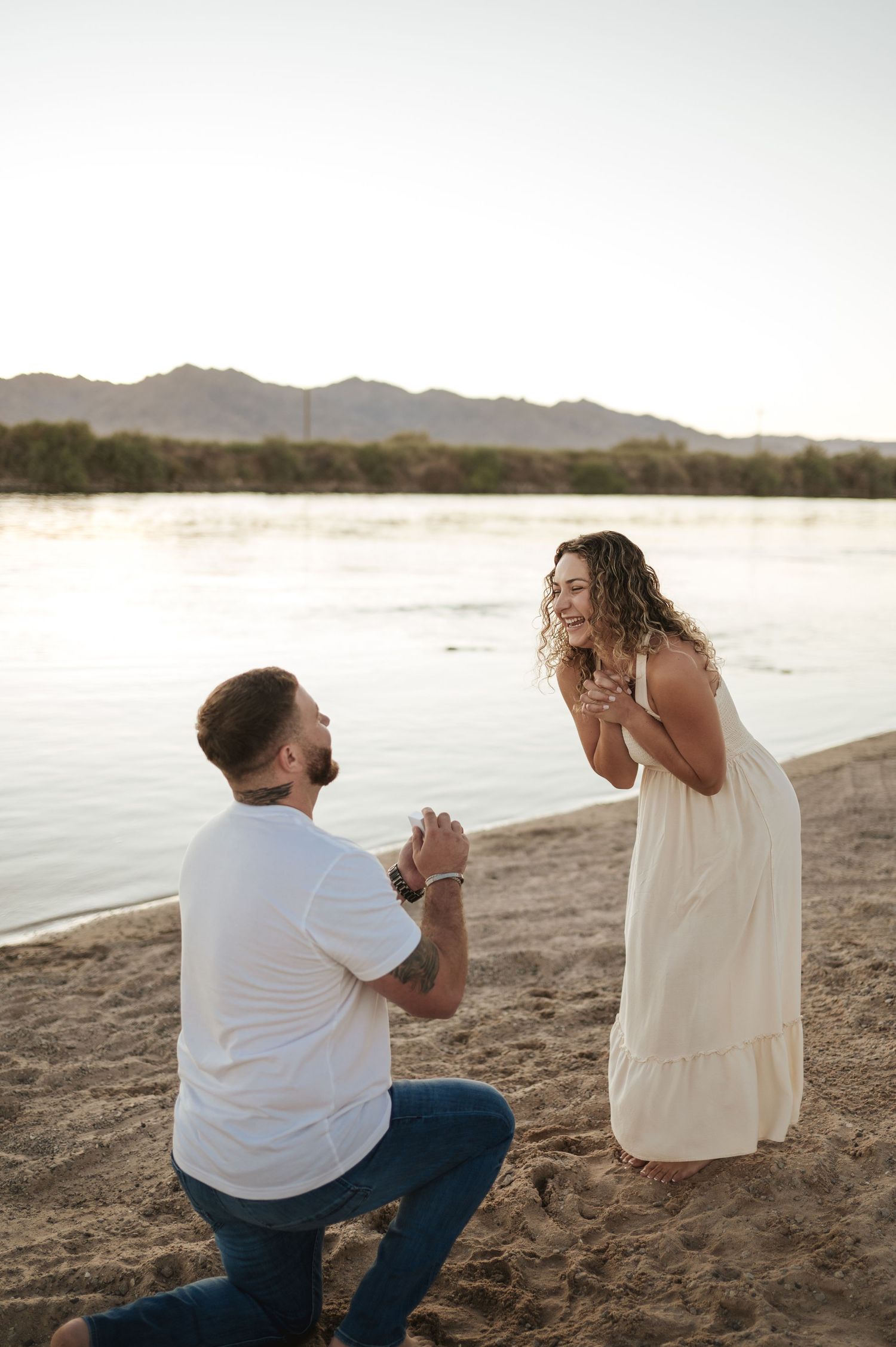 surprise beach proposal in arizona
