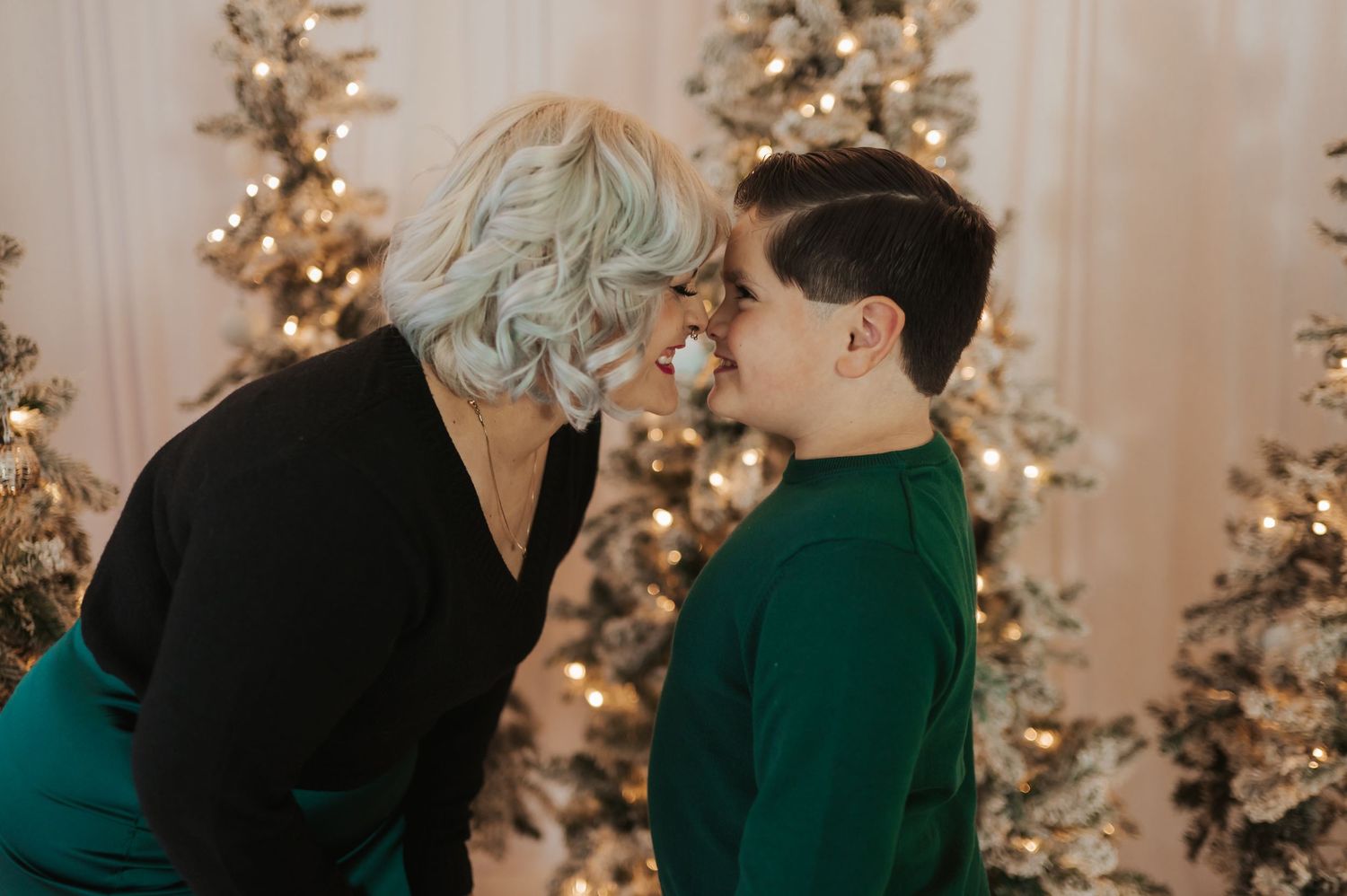 Christmas photoshoot in studio in Arizona