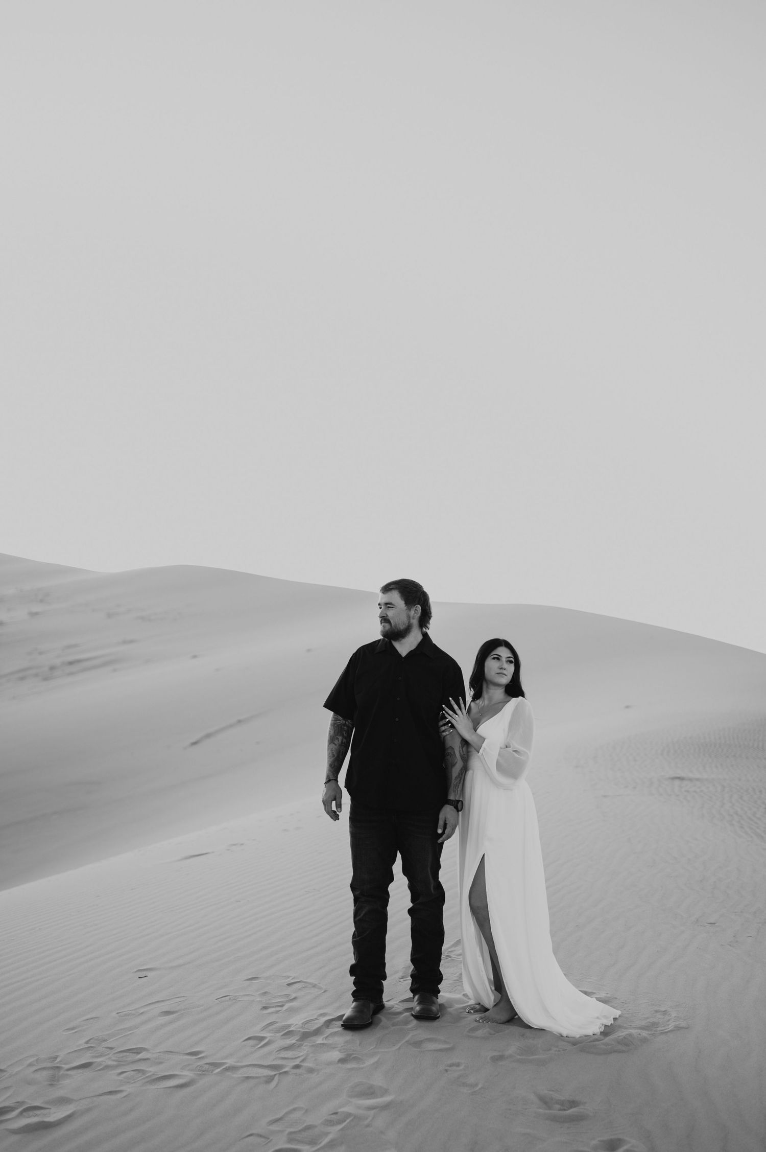 sand dunes engagement session
