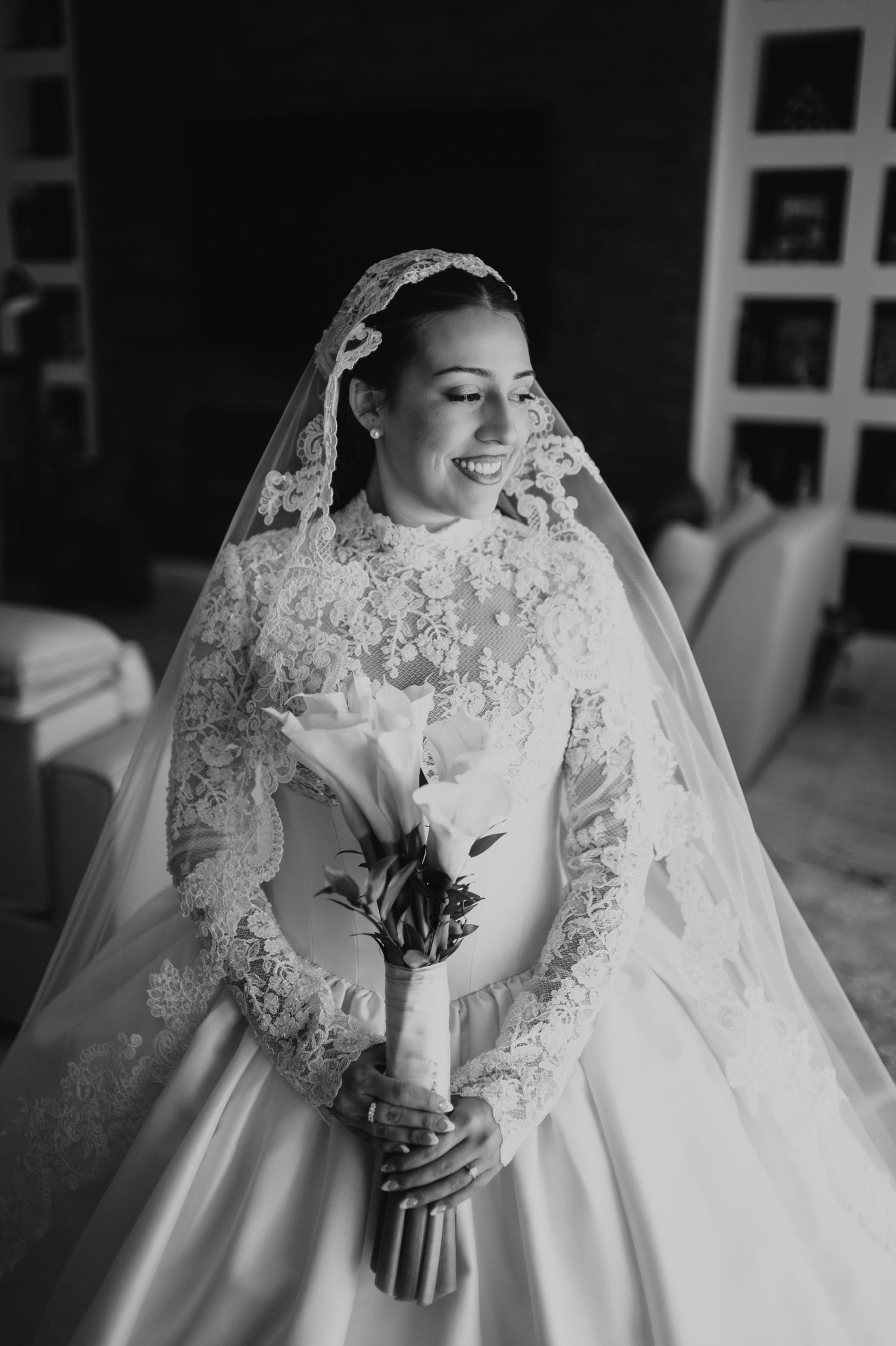 beautiful bride in wedding portraits, arizona