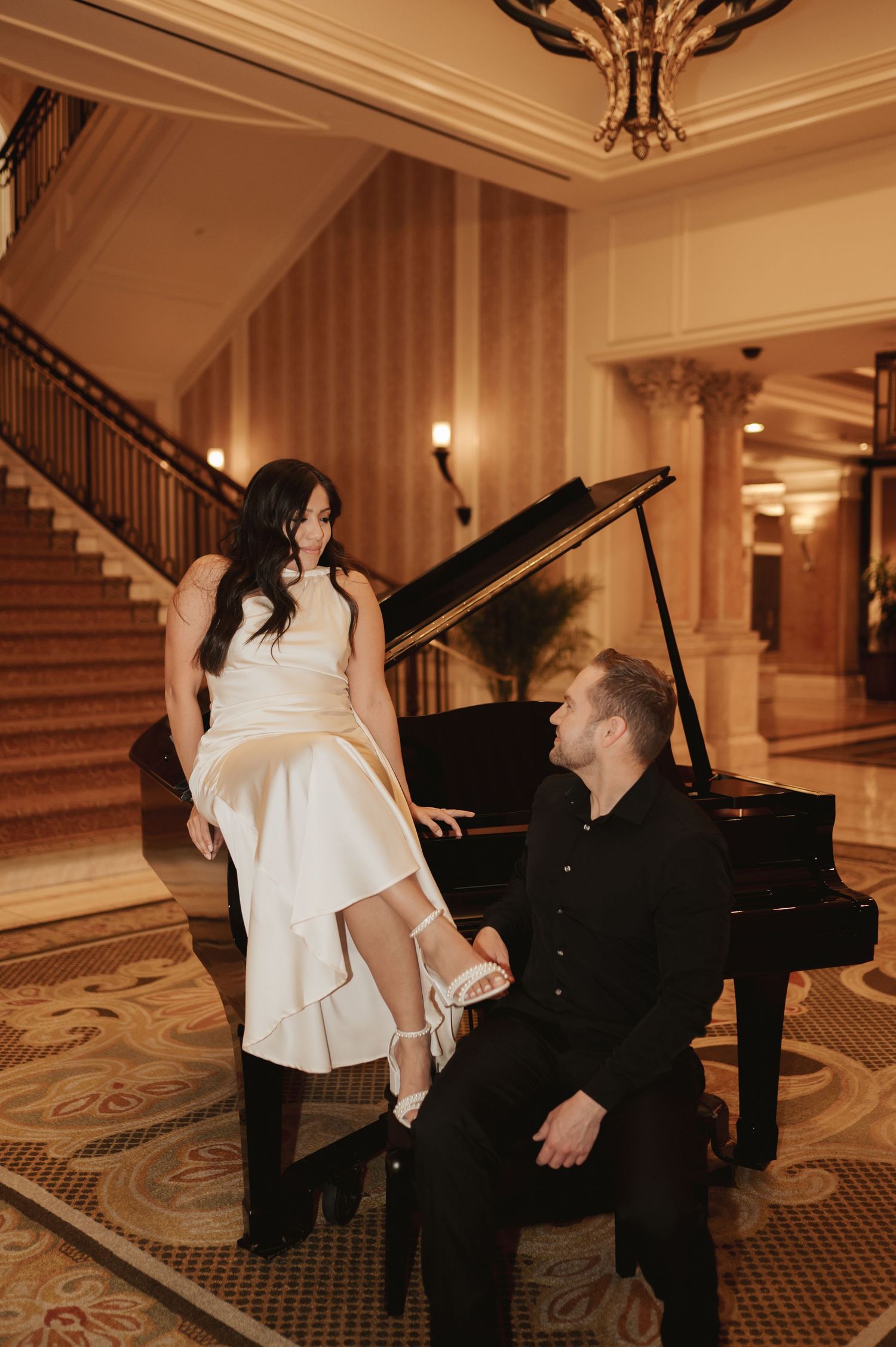 Las Vegas engagement session on strip