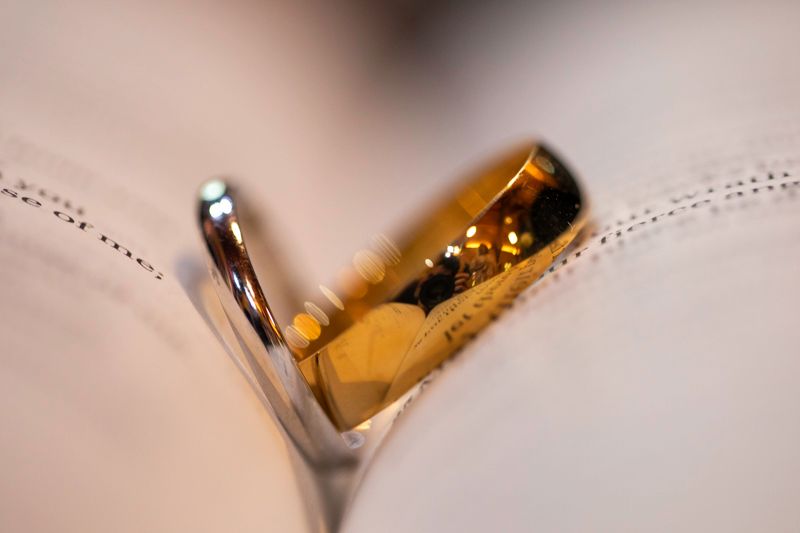 Close-up shot of champagne being poured into an elegant glass.