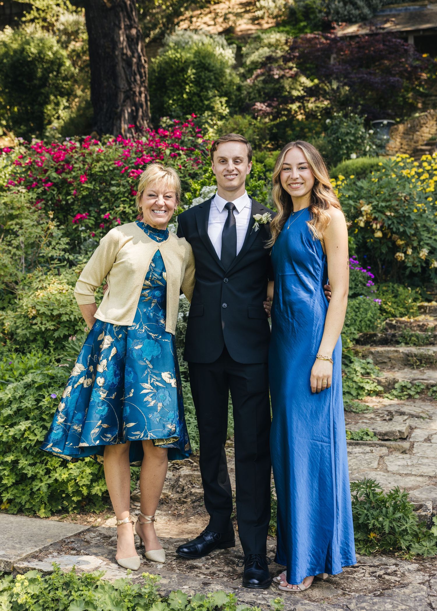 Wedding guests having family photos on a wedding day