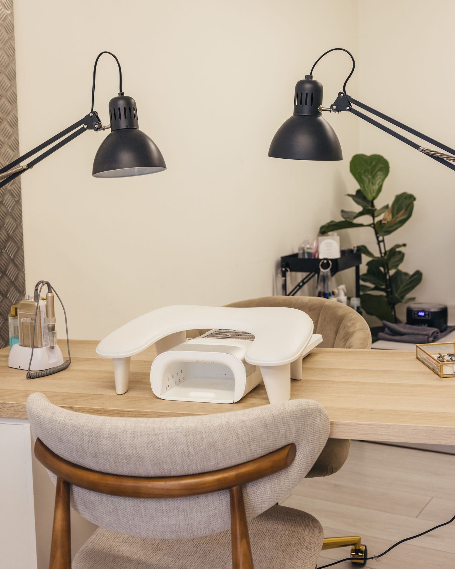 Photograph of the Eve & Co Studio salon space in Droitwich.