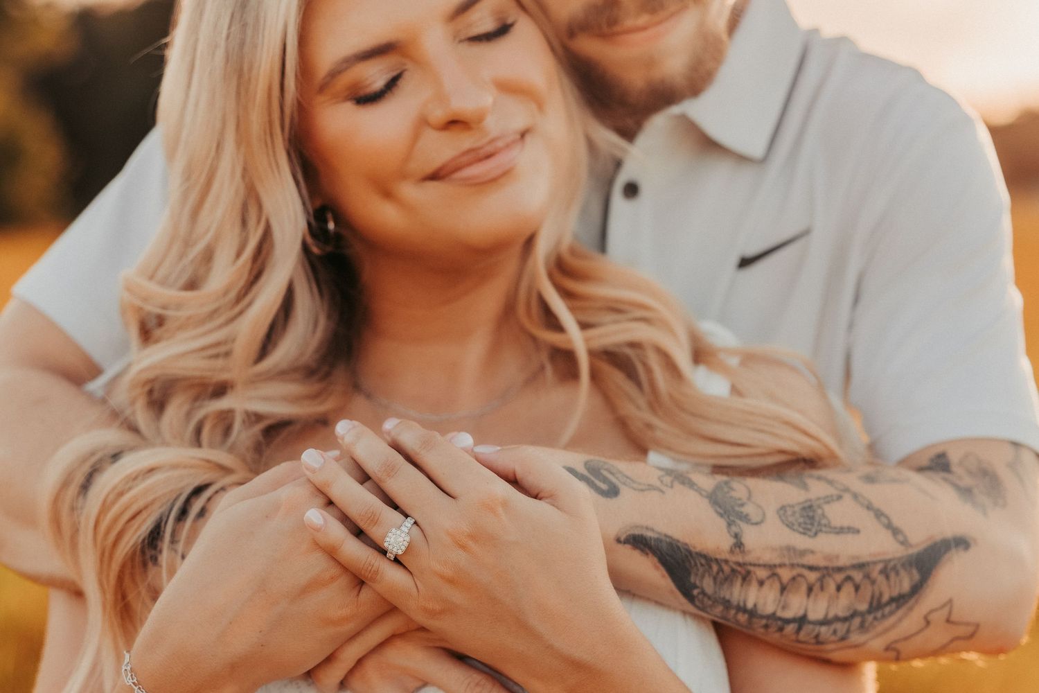 Engagement photography session in East Texas at scenic location.